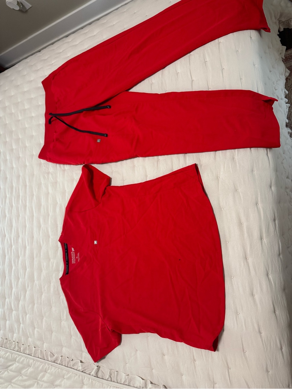 Fabletics Red Scrub Set
